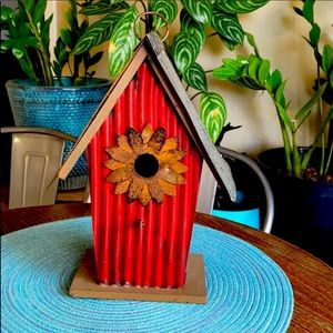 Red Metal & Wood Decorations